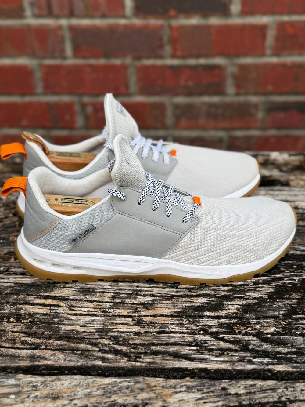 Columbia PFG Tamiami Men’s Sz 12 Lace Up Gray/Orange Outdoor Fishing Shoes X3